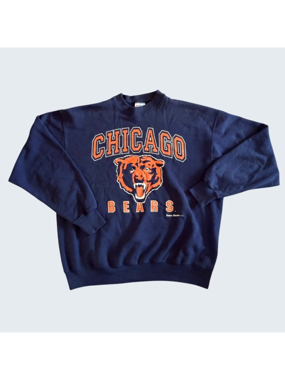 Vintage Chicago Bears Spellout NFL Team Hanes Sportswear Crewneck XL